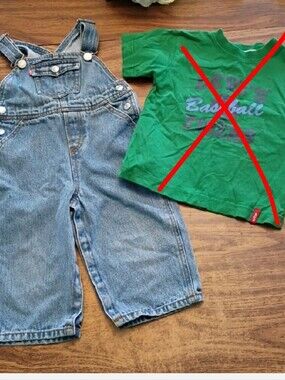 Levi's Blue Denim Kids Overalls